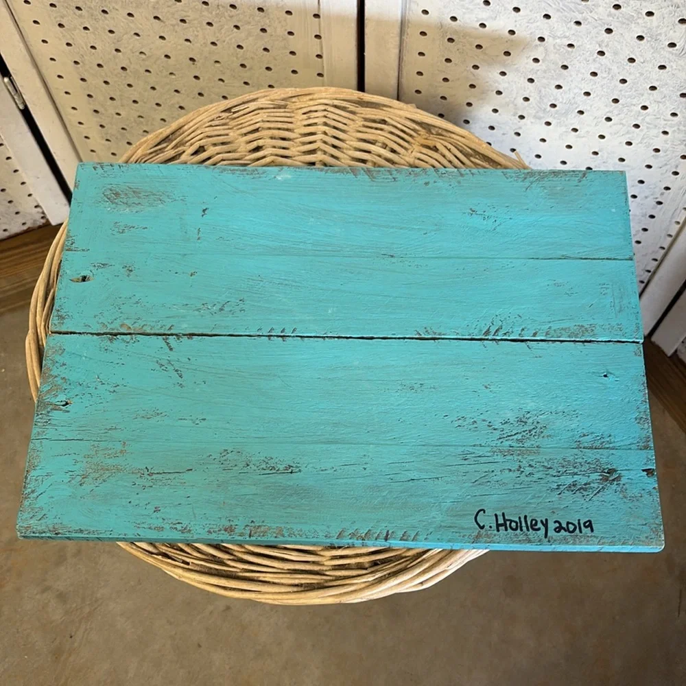 N/A turquoise reclaimed